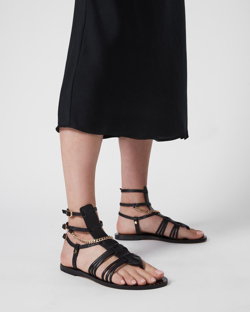 all saints flat sandals
