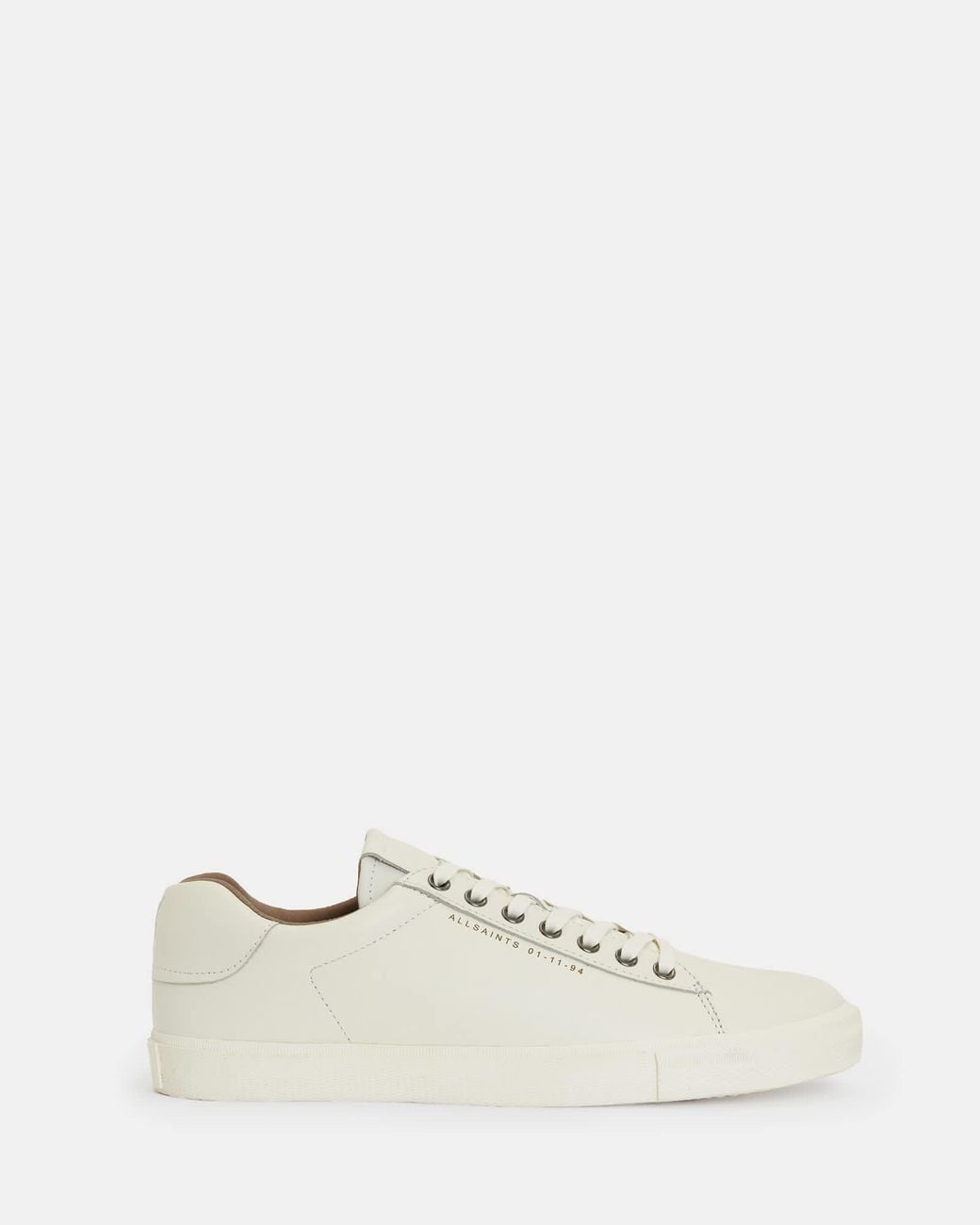 AllSaints Natural Brody Leather Low Top Trainers for men