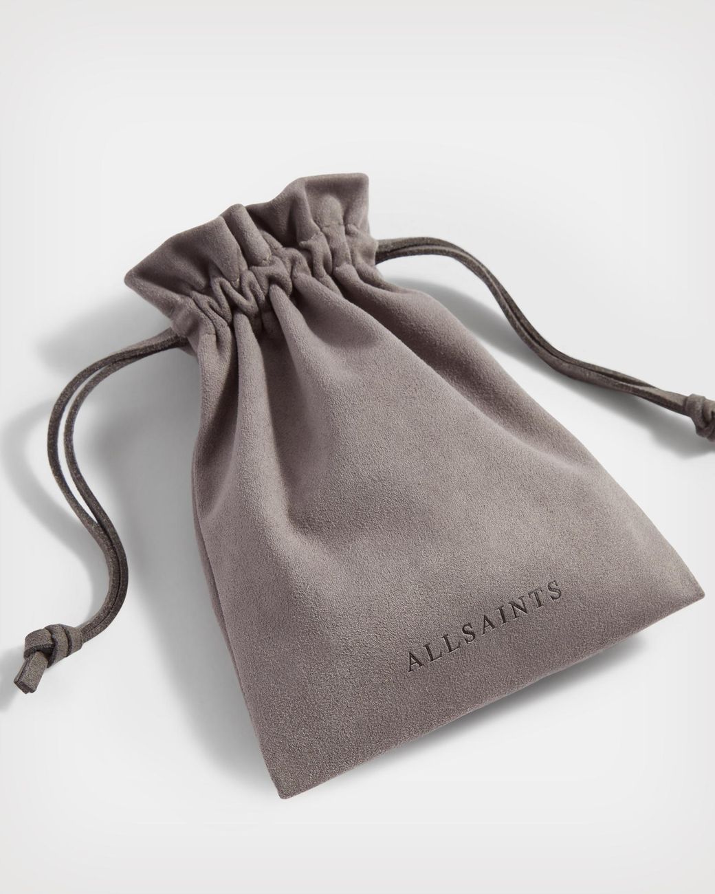 AllSaints Hex Sterling Silver Bolt Ring in White for Men | Lyst