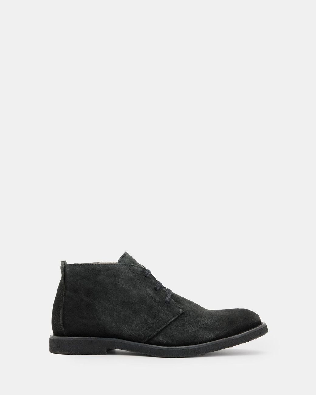 AllSaints Bilton Lace Up Suede Chukka Boots in Black for Men 