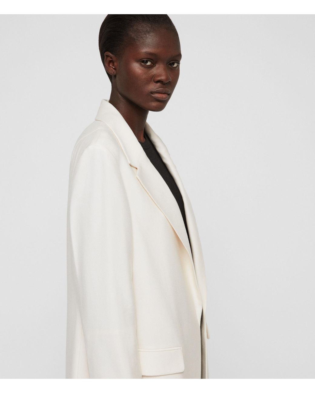 AllSaints Aleida Duster Coat in White Lyst