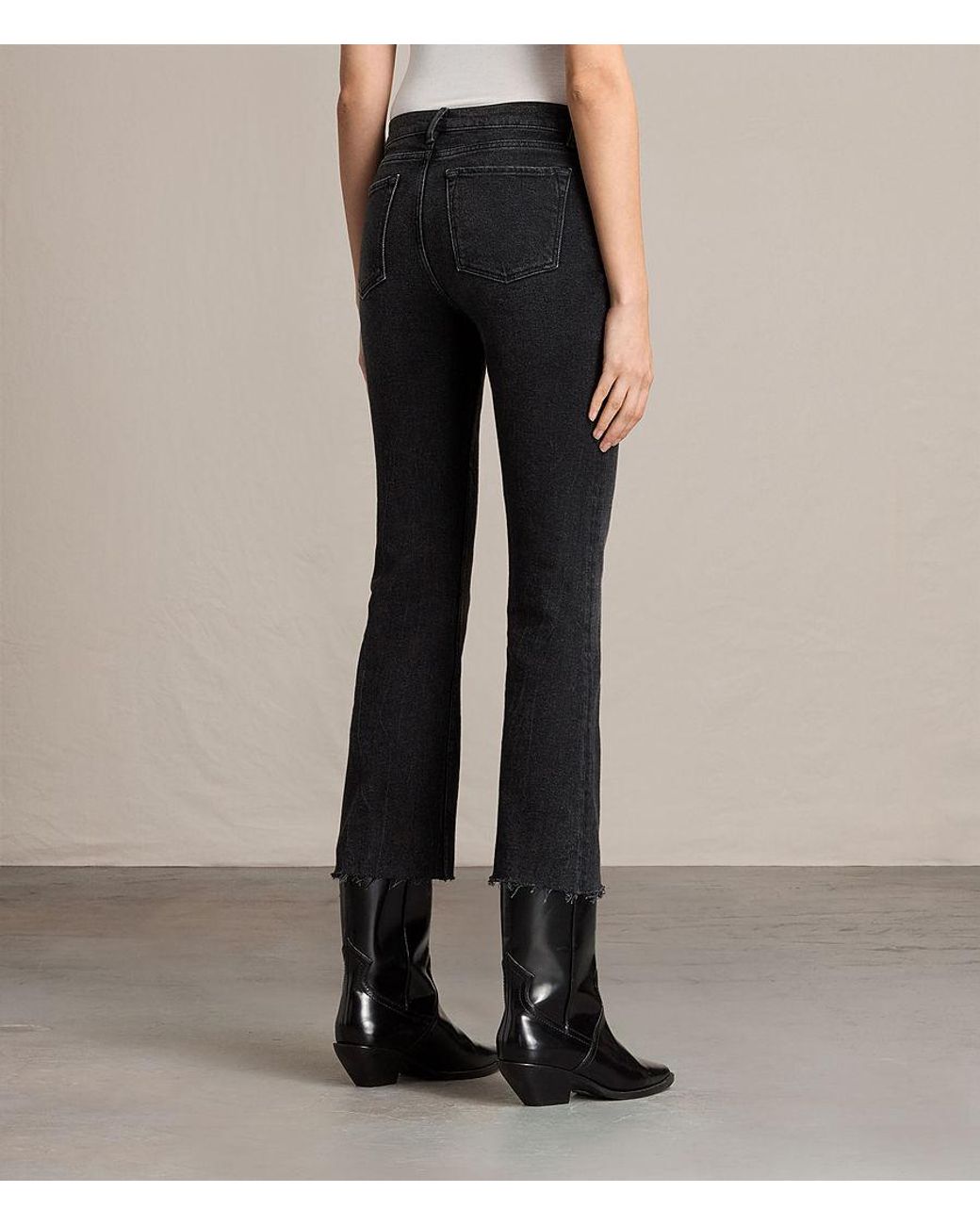 AllSaints Denim Zoe Cropped Bootcut 