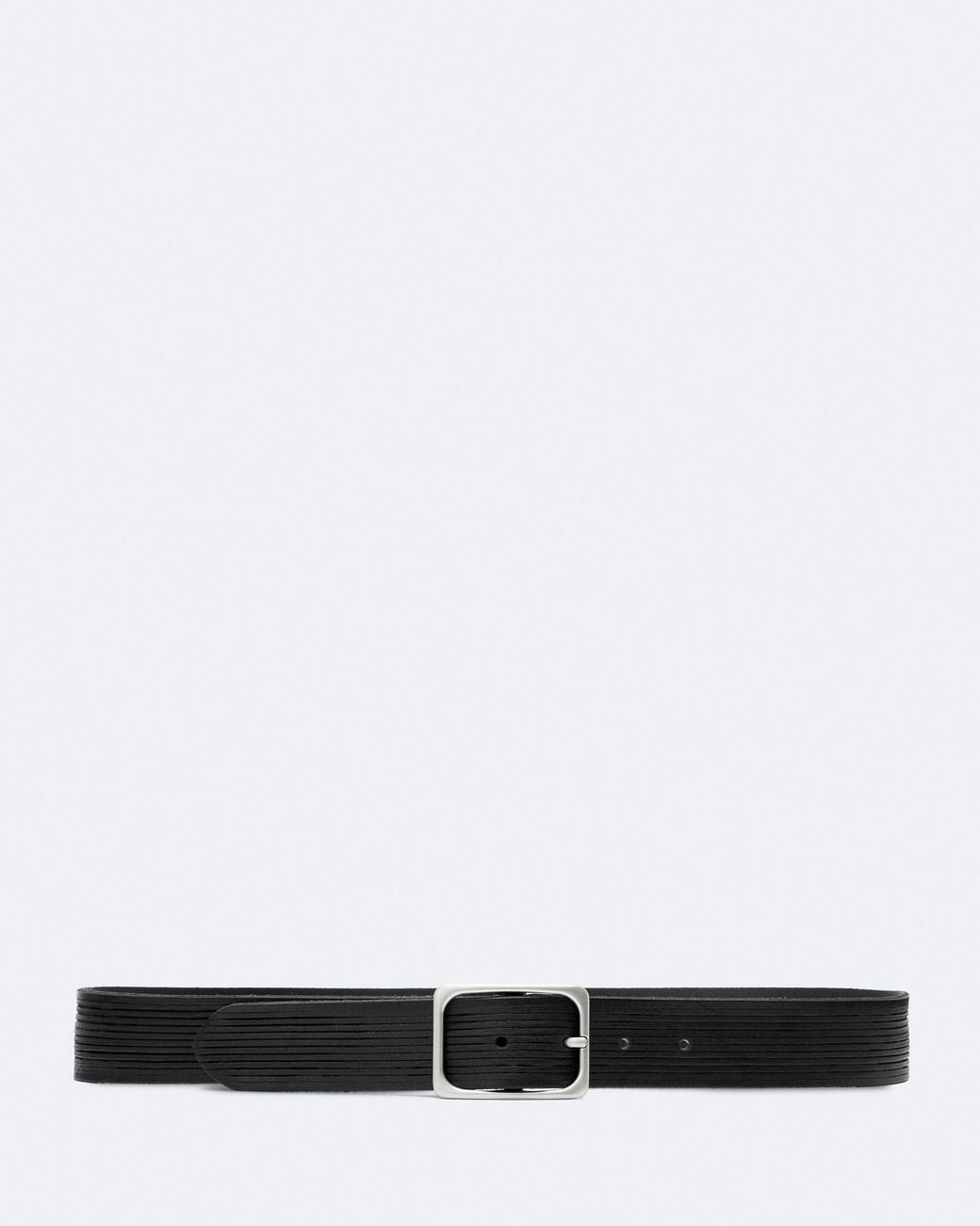 AllSaints White Oakes Leather Belt for men