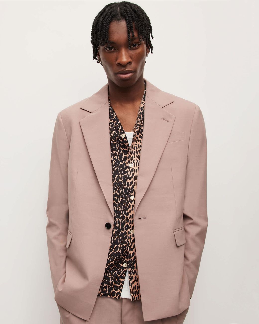 AllSaints Natural Santo Blazer, for men