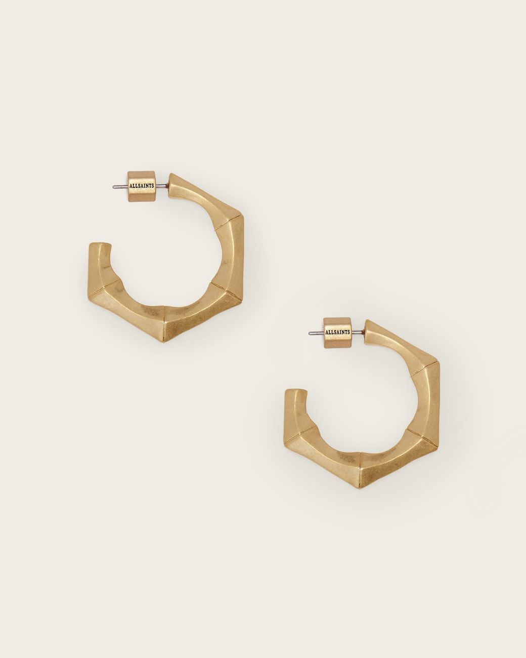 AllSaints Metallic Clara Small Hoop Earrings