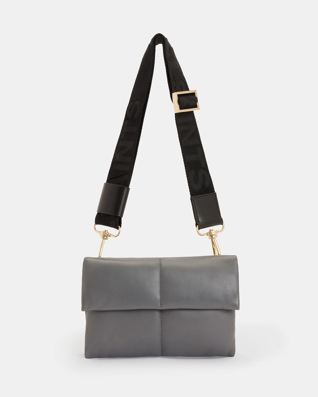 AllSaints Ely Mini Embossed Leather Crossbody Bag