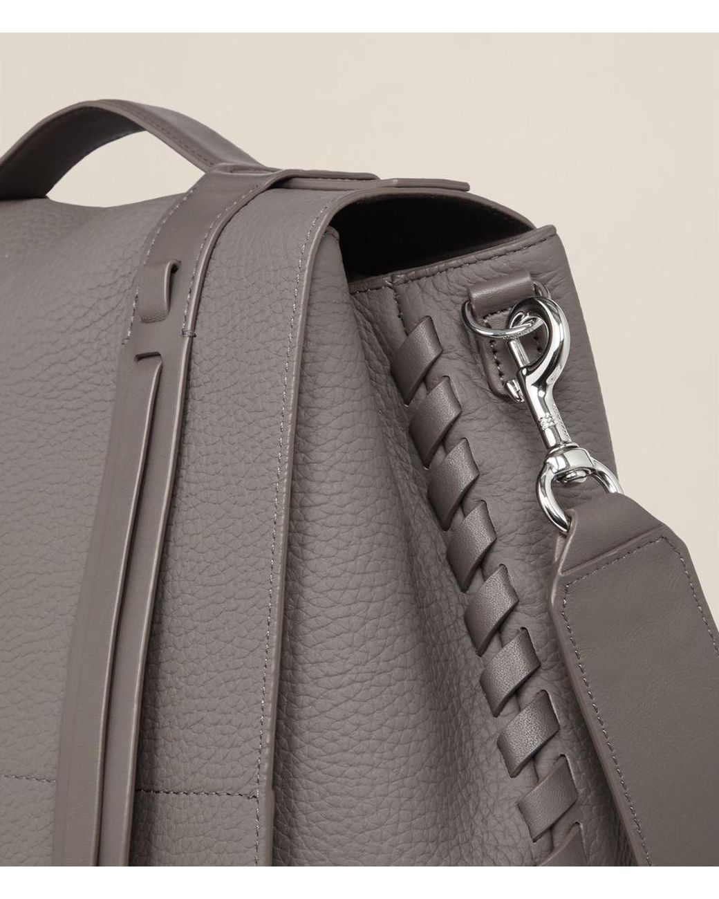 AllSaints Finlea Leather Backpack in Gray | Lyst AllSaints Finlea Leather Backpack in Gray | Lyst