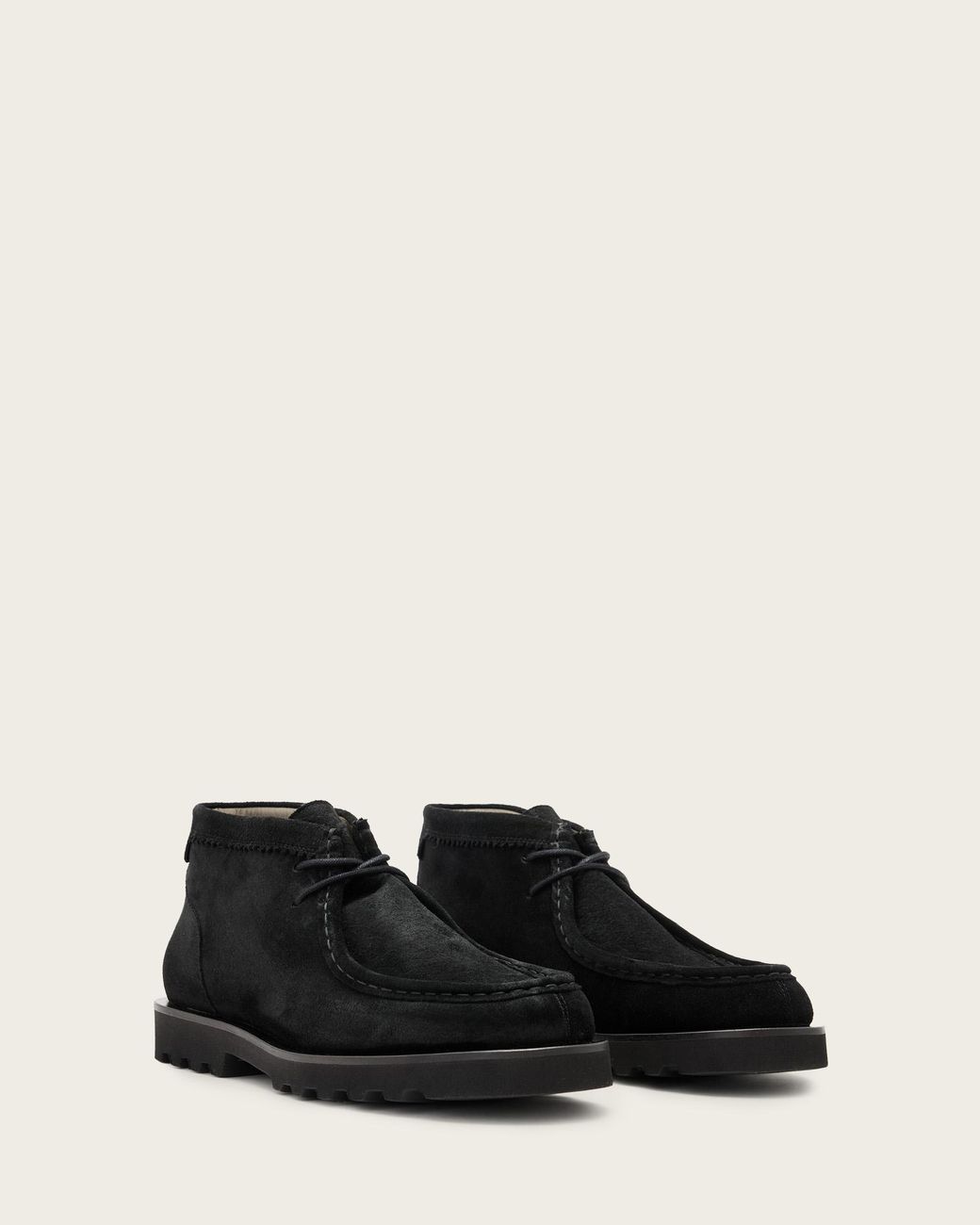 AllSaints Skiff Suede Chukka Boots in Black for Men | Lyst display picture 3