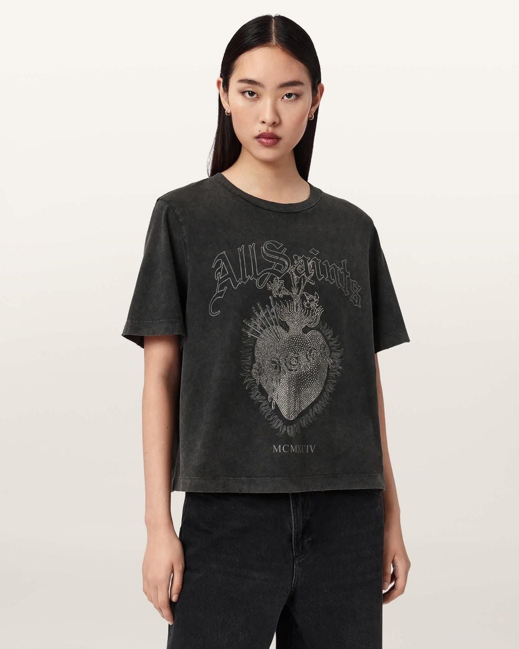 AllSaints Black Sabbath Lisa Boxy Graphic T-Shirt
