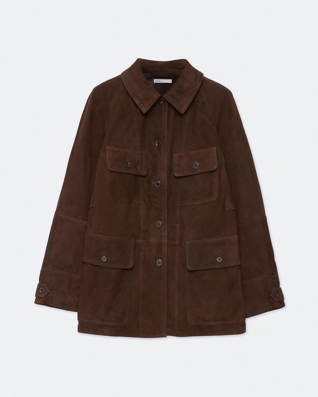 AllSaints Brown Roiya Suede Hunting Jacket