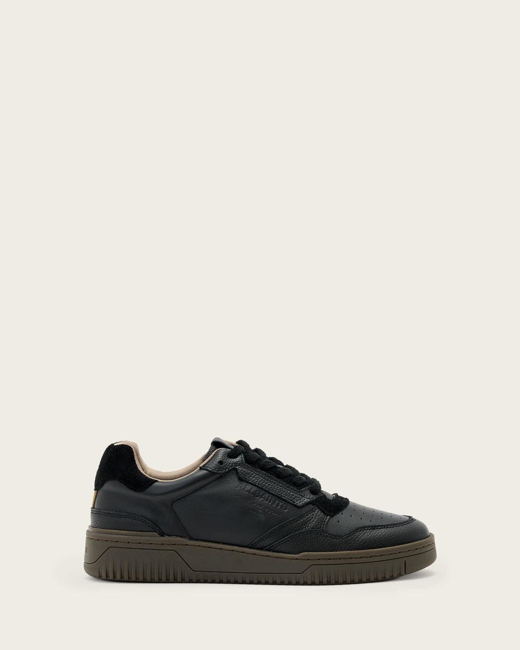 AllSaints Black Regan Low Top Sneakers for men