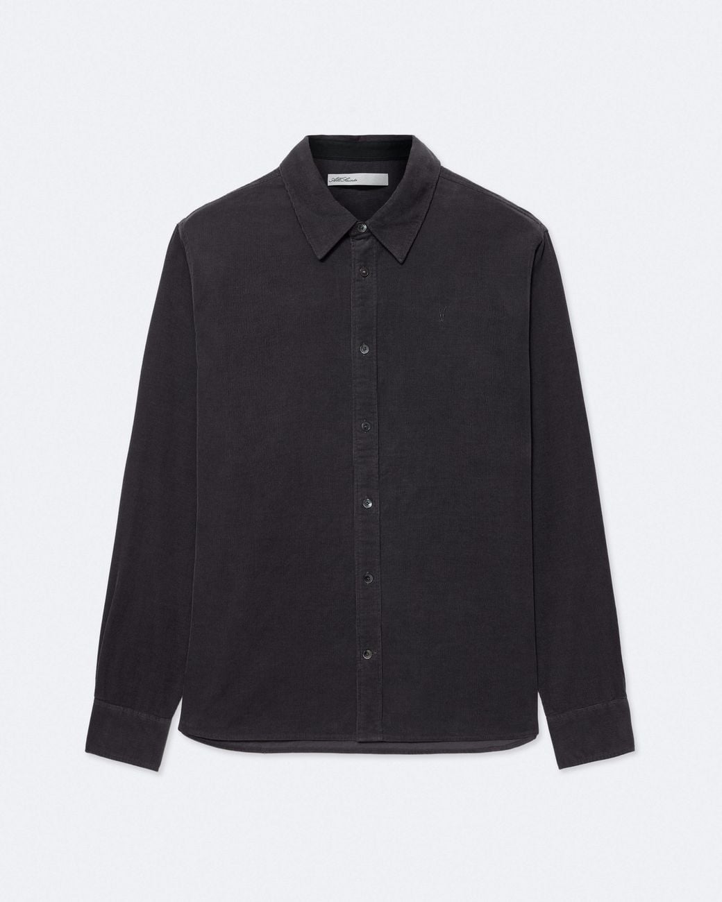 AllSaints Blue Elgar Relaxed-Fit Cotton Shirt for men