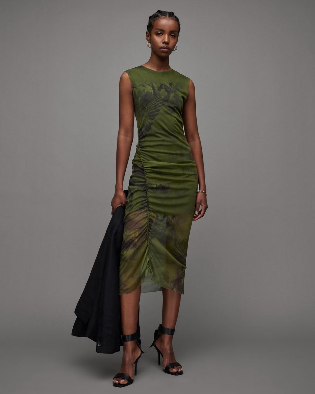 allsaints tarun dress military_green ALLSAINTS Tarun Dress