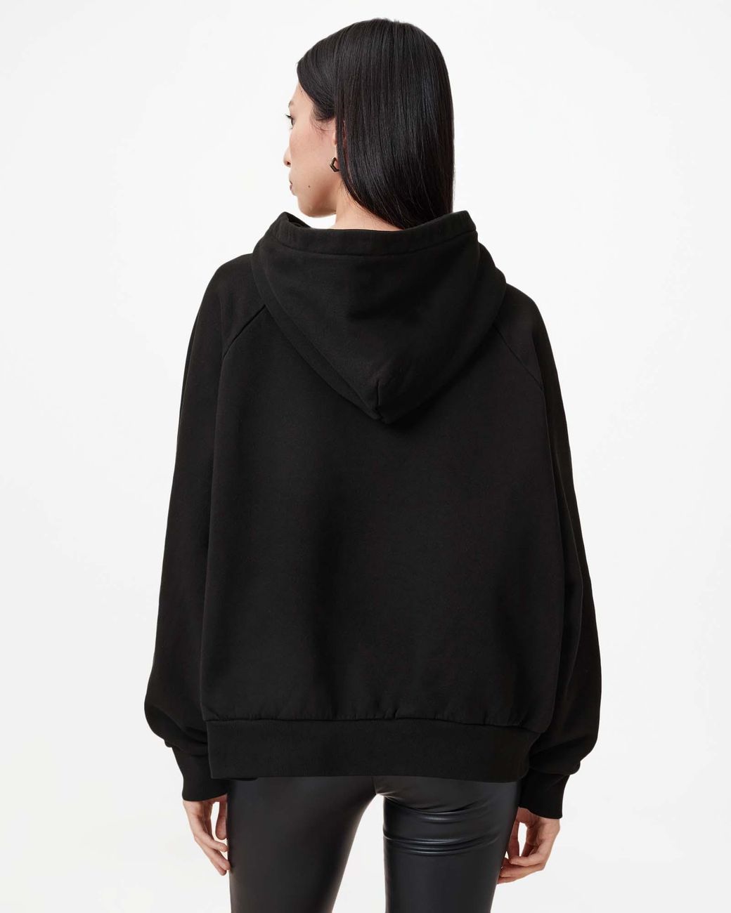 AllSaints Kit Talon Tiger Print Hoodie in Black | Lyst