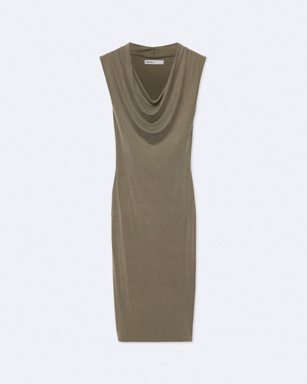 AllSaints Green Malina Cupro Midi Dress