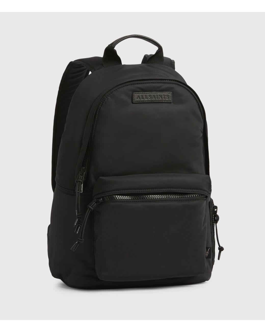 arena leather backpack AllSaints Arena Backpack in Black for Men