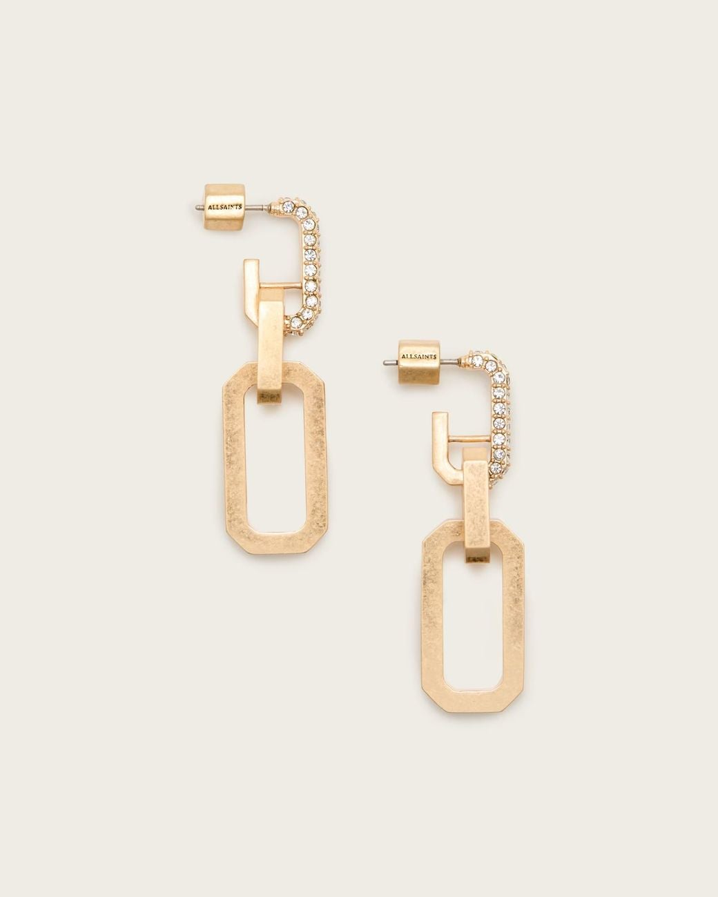 AllSaints Natural Hattie Drop Earrings