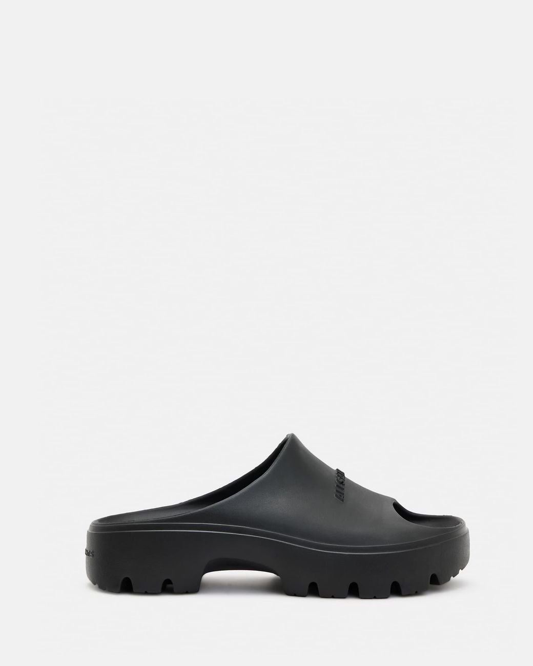 AllSaints Black Eclipse Flatform Logo Sliders