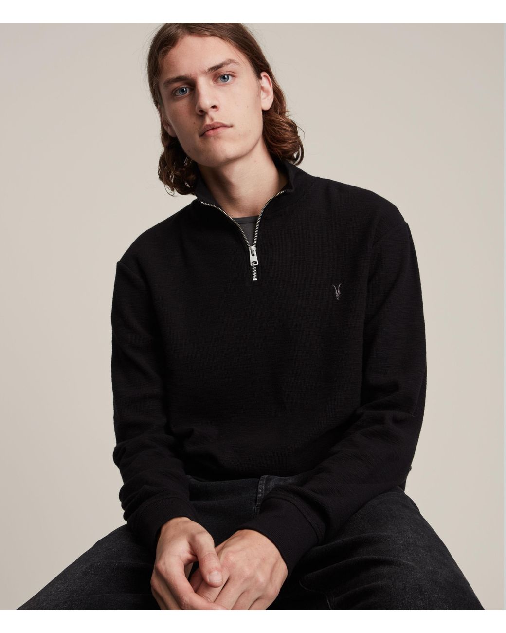 Muse Half Zip Funnel Neck Sweatshirt 