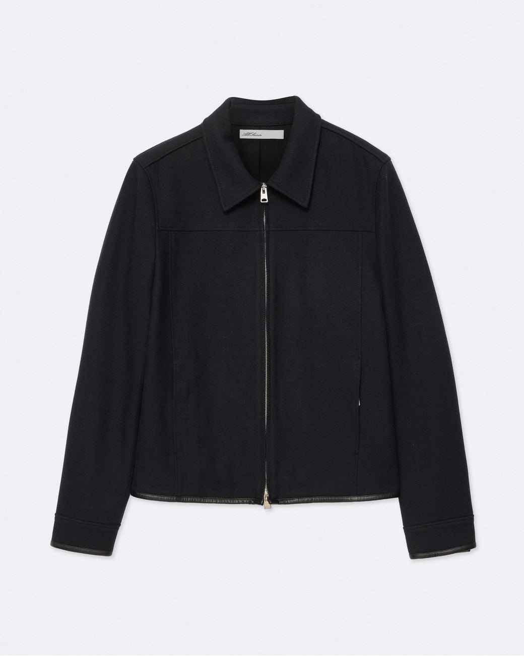 AllSaints Black Carlow Slim-Fit Wool-Blend Jacket for men