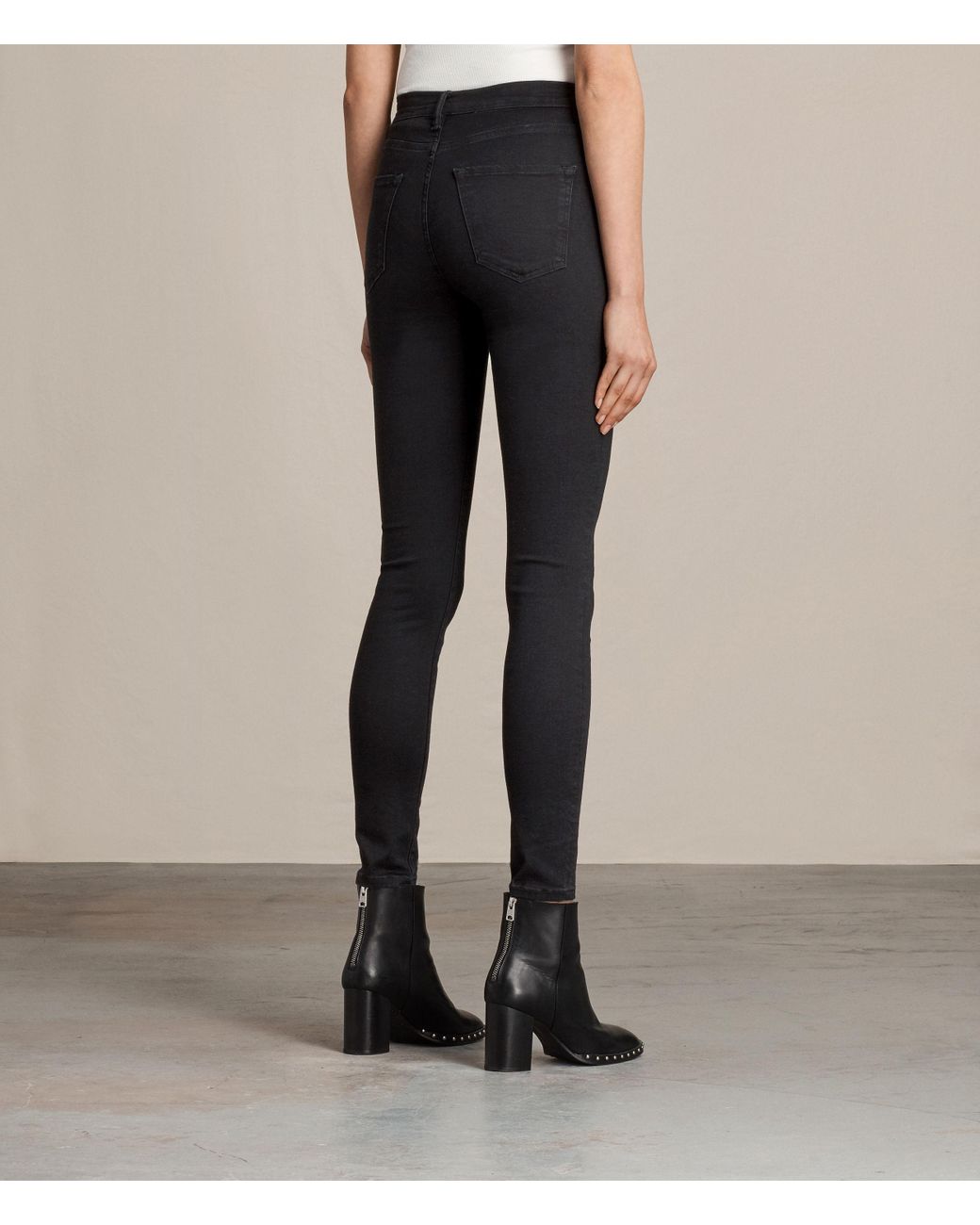 AllSaints Eve Lux Jeans in Black | Lyst