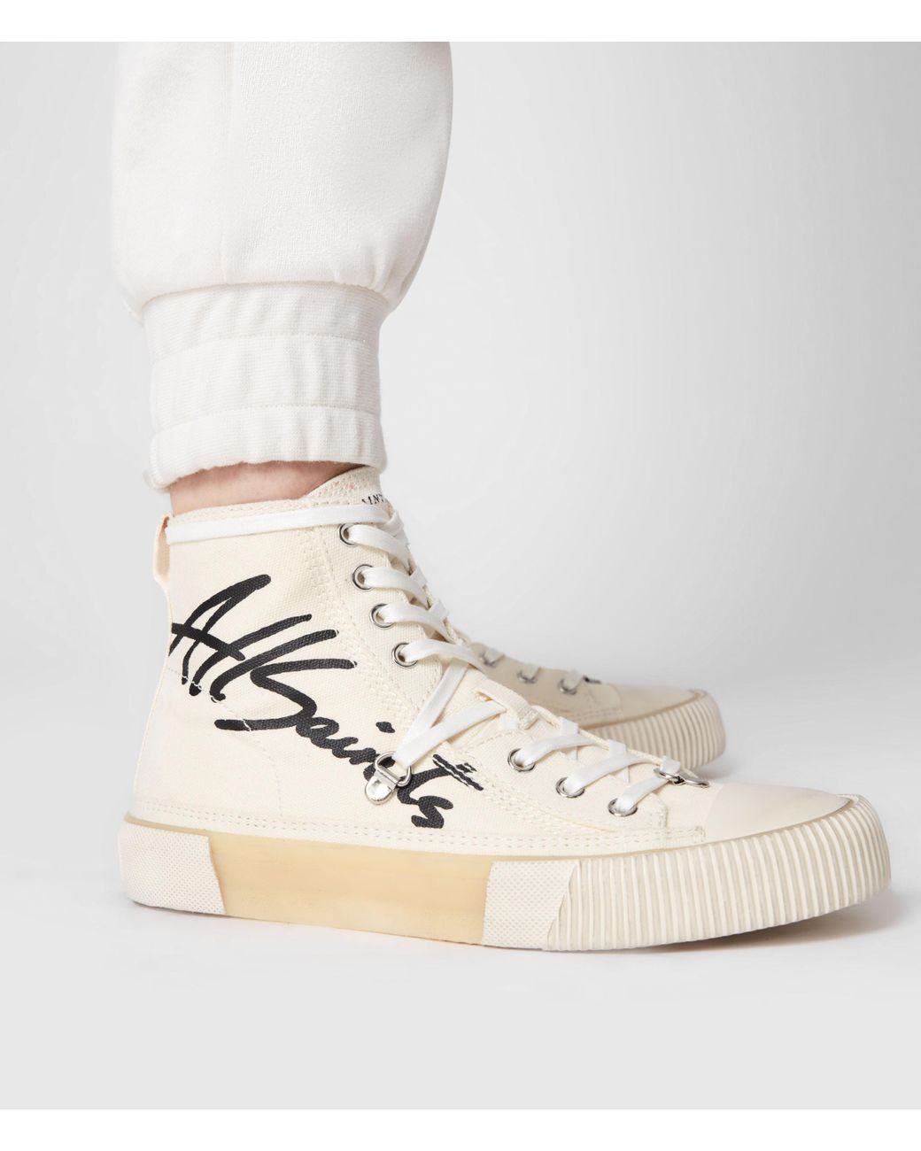 All saints high top best sale sneakers