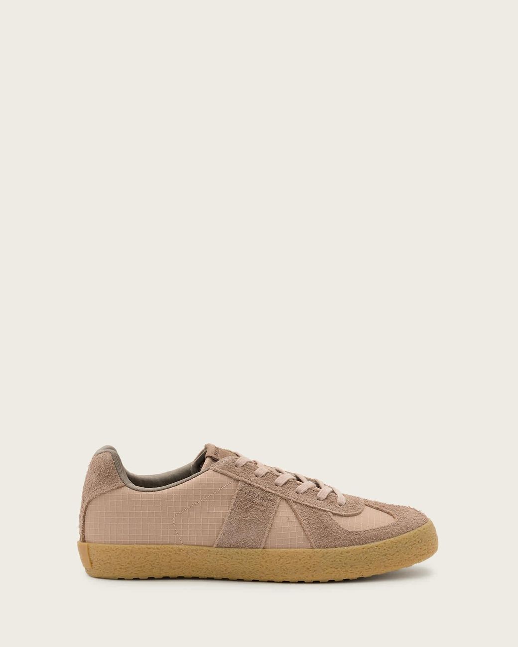 AllSaints Natural Polyamide Jaimee Low Top Ripstop Trainers, /Us 11/Eu 41