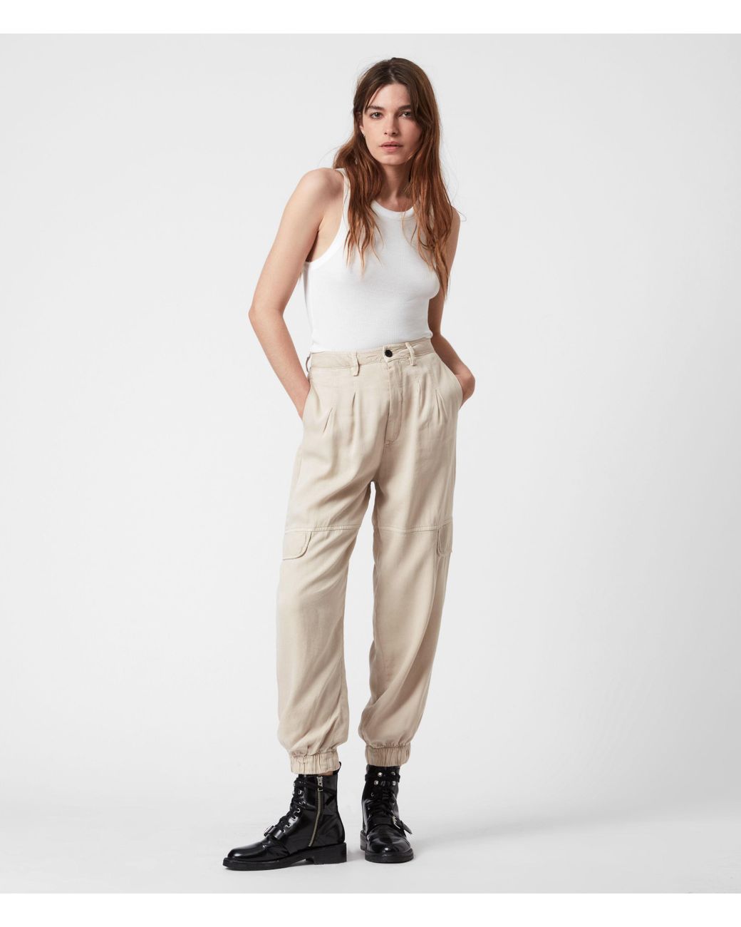 AllSaints Lira High-rise Pants | Lyst