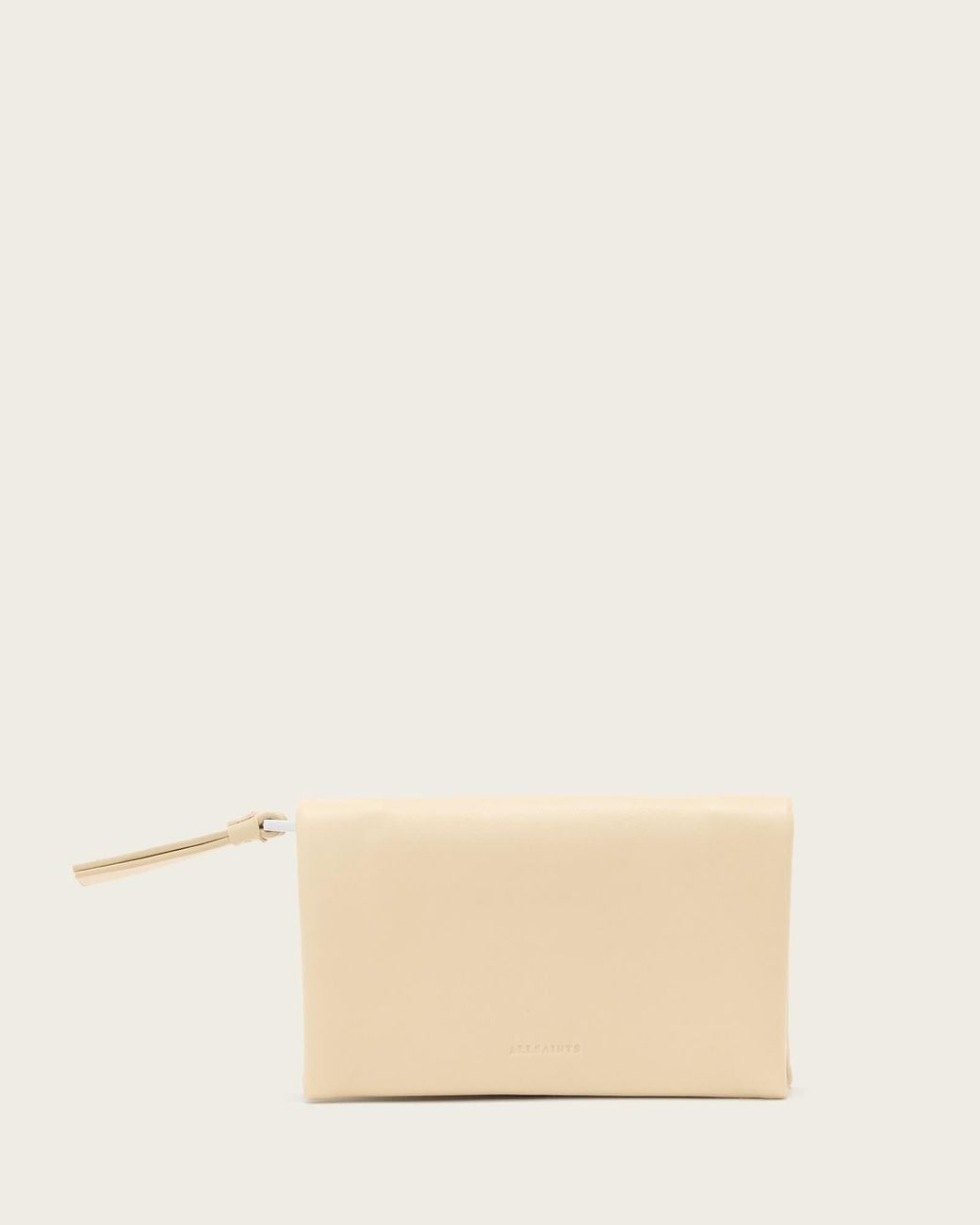AllSaints Natural Harluna Leather Wallet