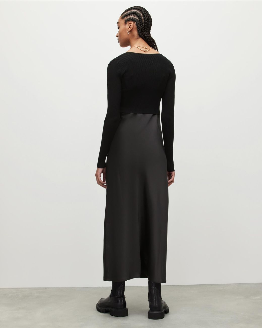 All saints kowlo roll neck dress cheap