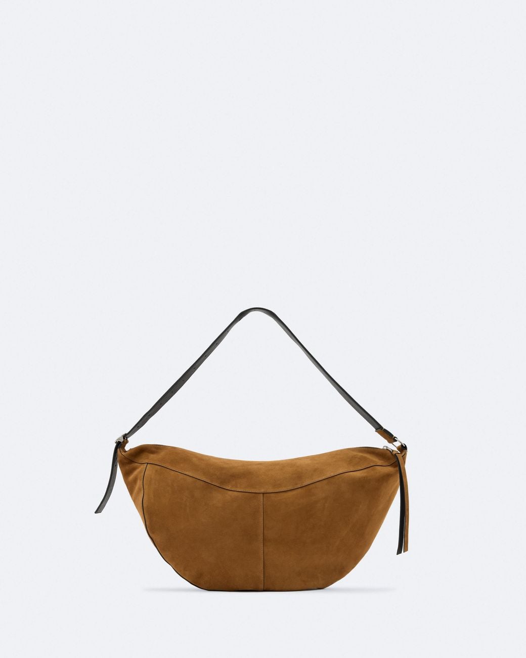 AllSaints Brown Esme Suede Shoulder Bag