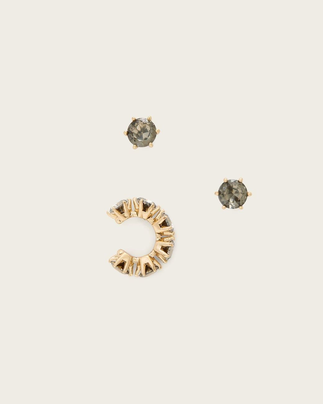 AllSaints Natural Mabel Cuff Earrings Set
