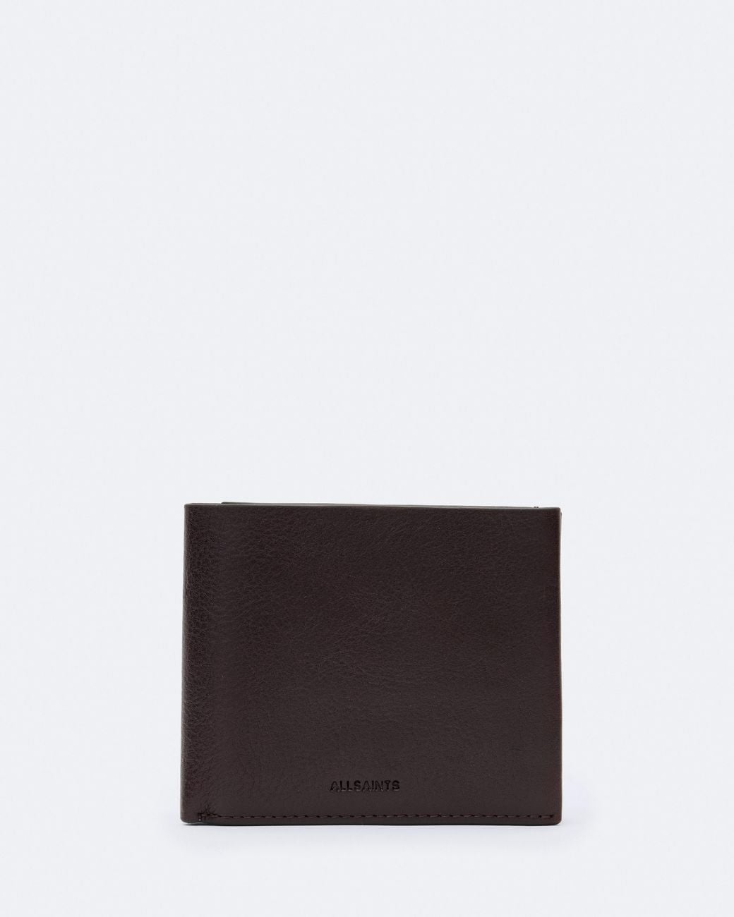 AllSaints White Axis Leather Bi-Fold Wallet for men