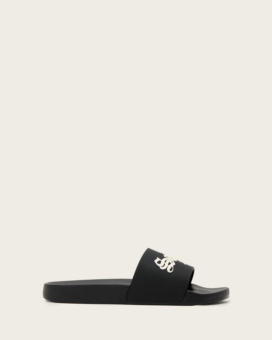 AllSaints White Saint Moulded Branded Slider