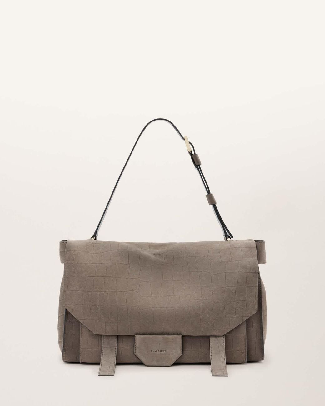 allsaints-ursa-crocodile-effect-leather-bag-in-gray-lyst