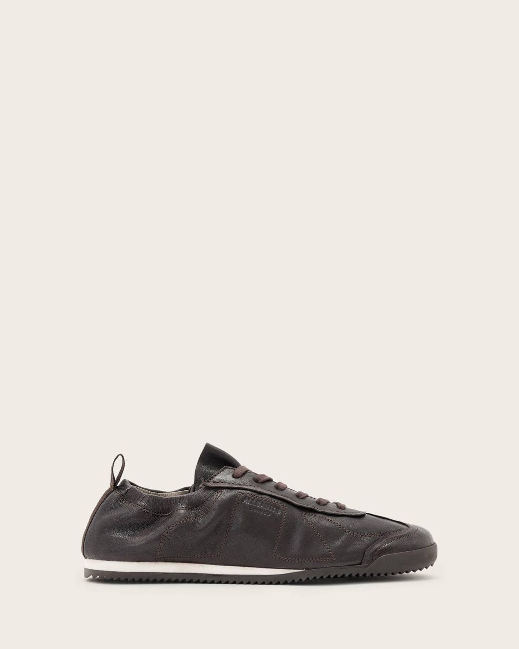 AllSaints Brown Kenny Skive Trainers