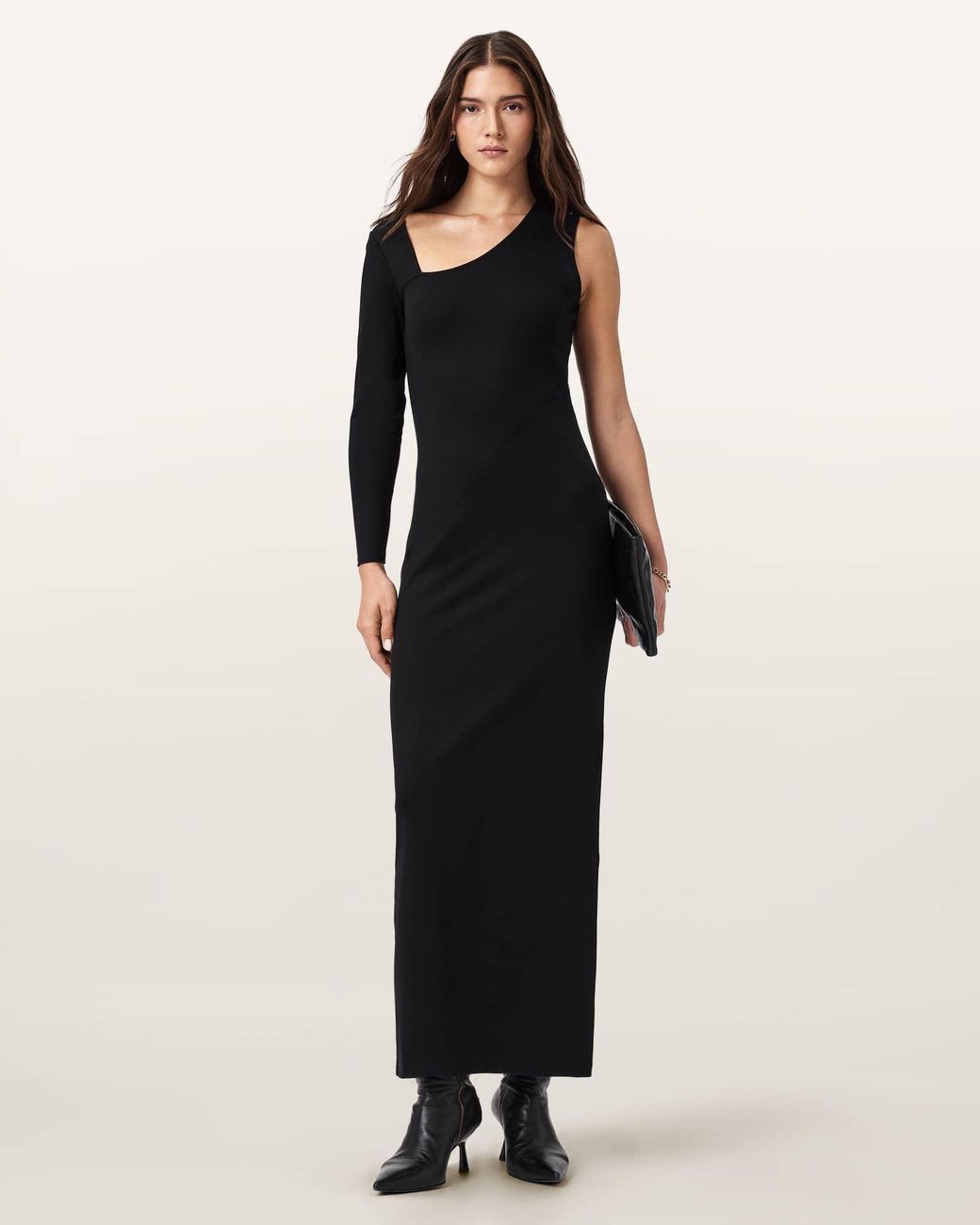 AllSaints Natural Ari Jersey Maxi Dress