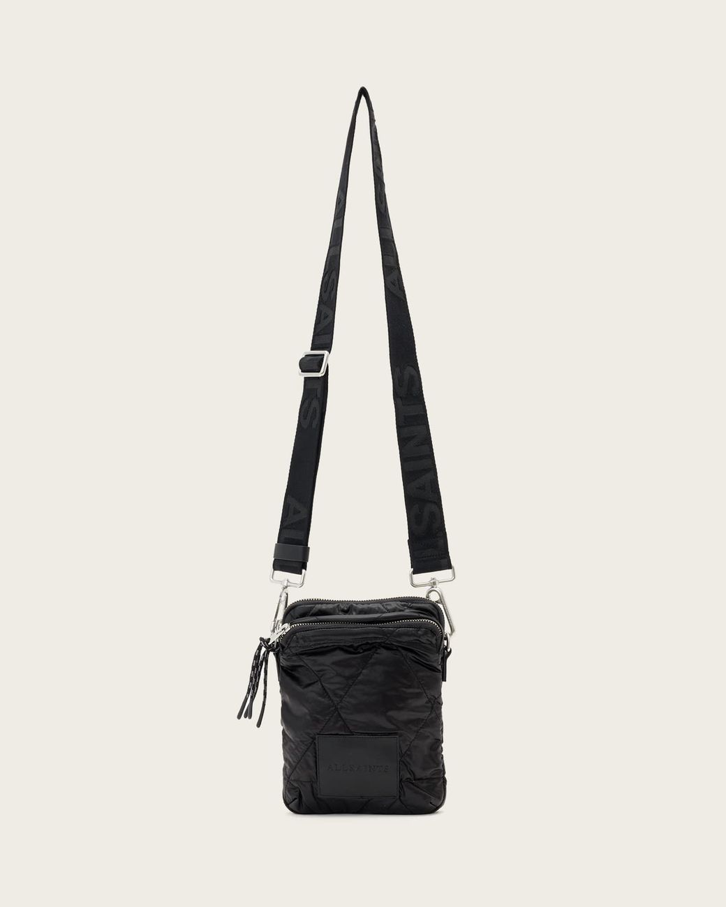 AllSaints Natural Haven Quilted Crossbody Bag for men