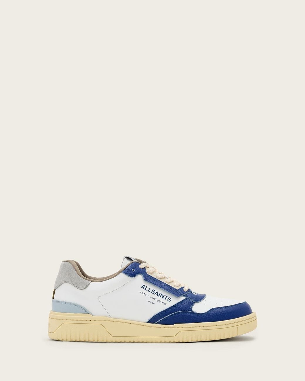 AllSaints Blue Regan Low-Top Trainers for men