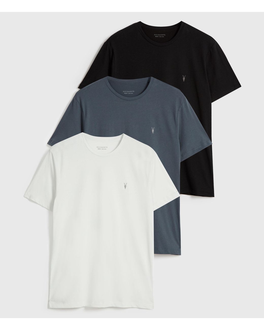 AllSaints Brace Tonic 3 Pack T-shirts in Blue for Men | Lyst UK