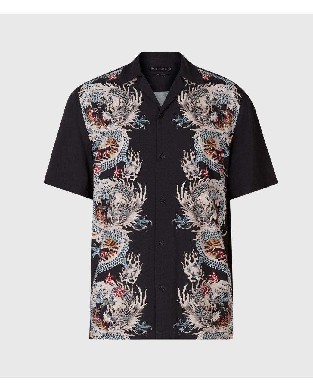 AllSaints Dragonstone Shirt in Black for Men | Lyst