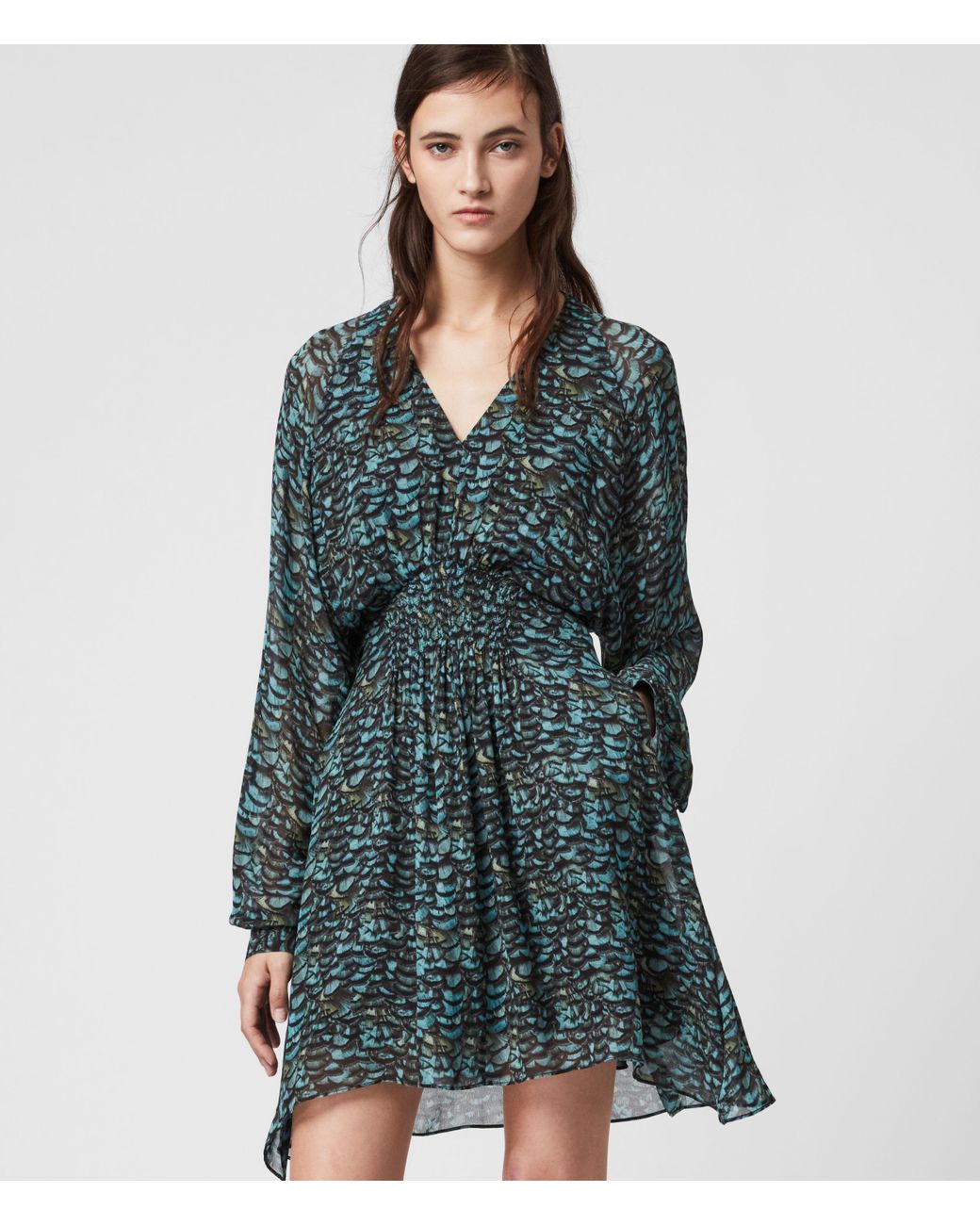 madewell blue lace dress