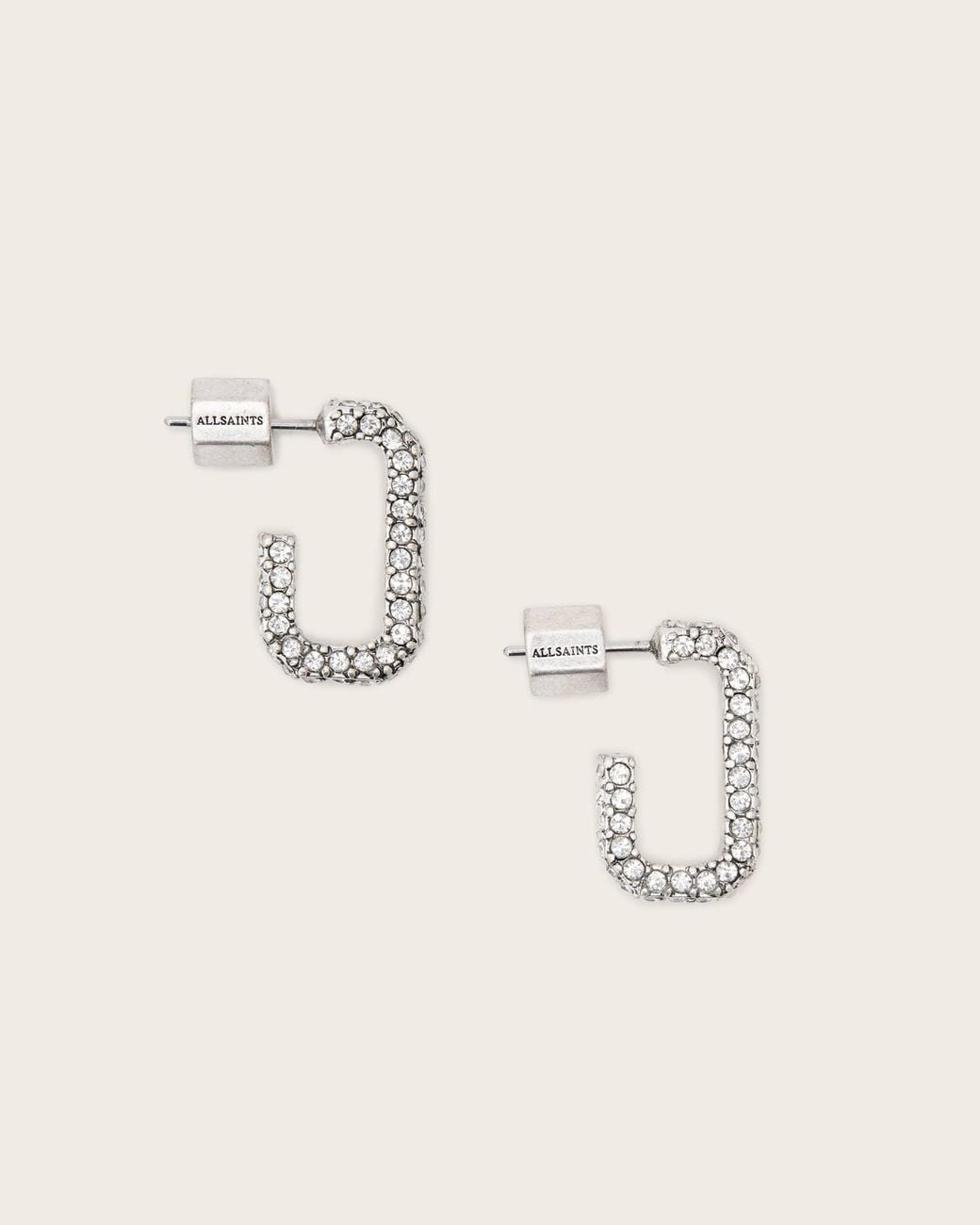 AllSaints Natural Lori Pave Earrings