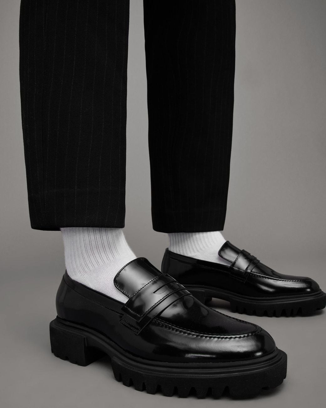 AllSaints Men’s “Vinni” Slip On Penny Loafers Vinni Loafer – On Sale Now with Up to 26% Off | Discover  main image 2
