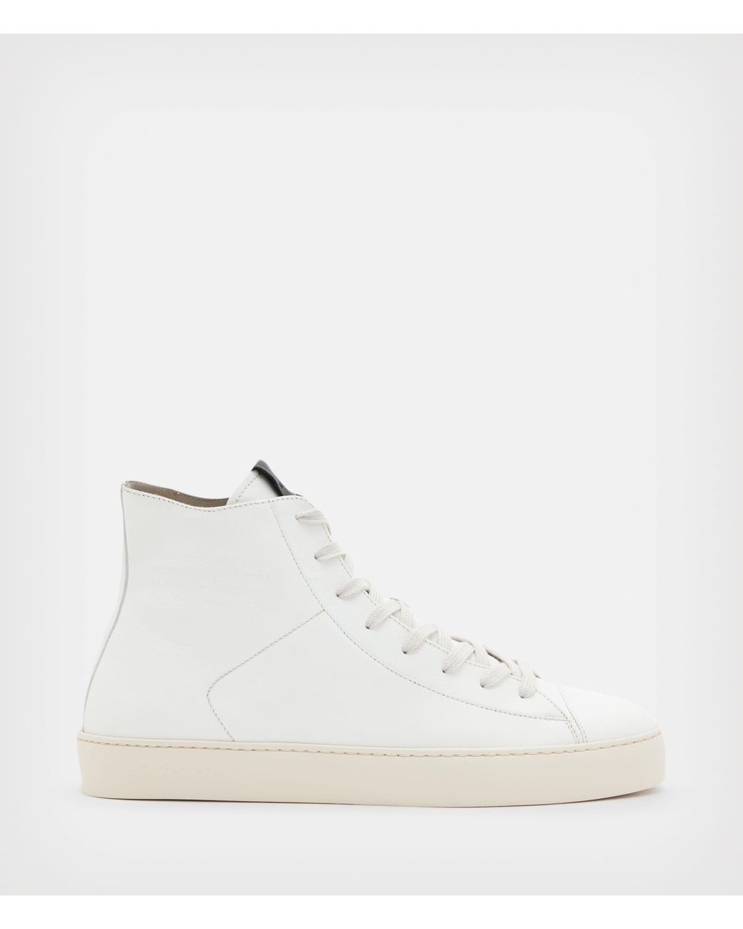 AllSaints Sloane High Top Trainers in White for Men | Lyst