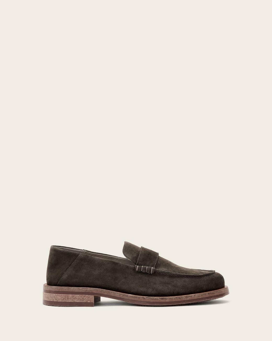 AllSaints Natural Leather Bloom Soft Suede Loafers, /Us 8/Eu 41 for men