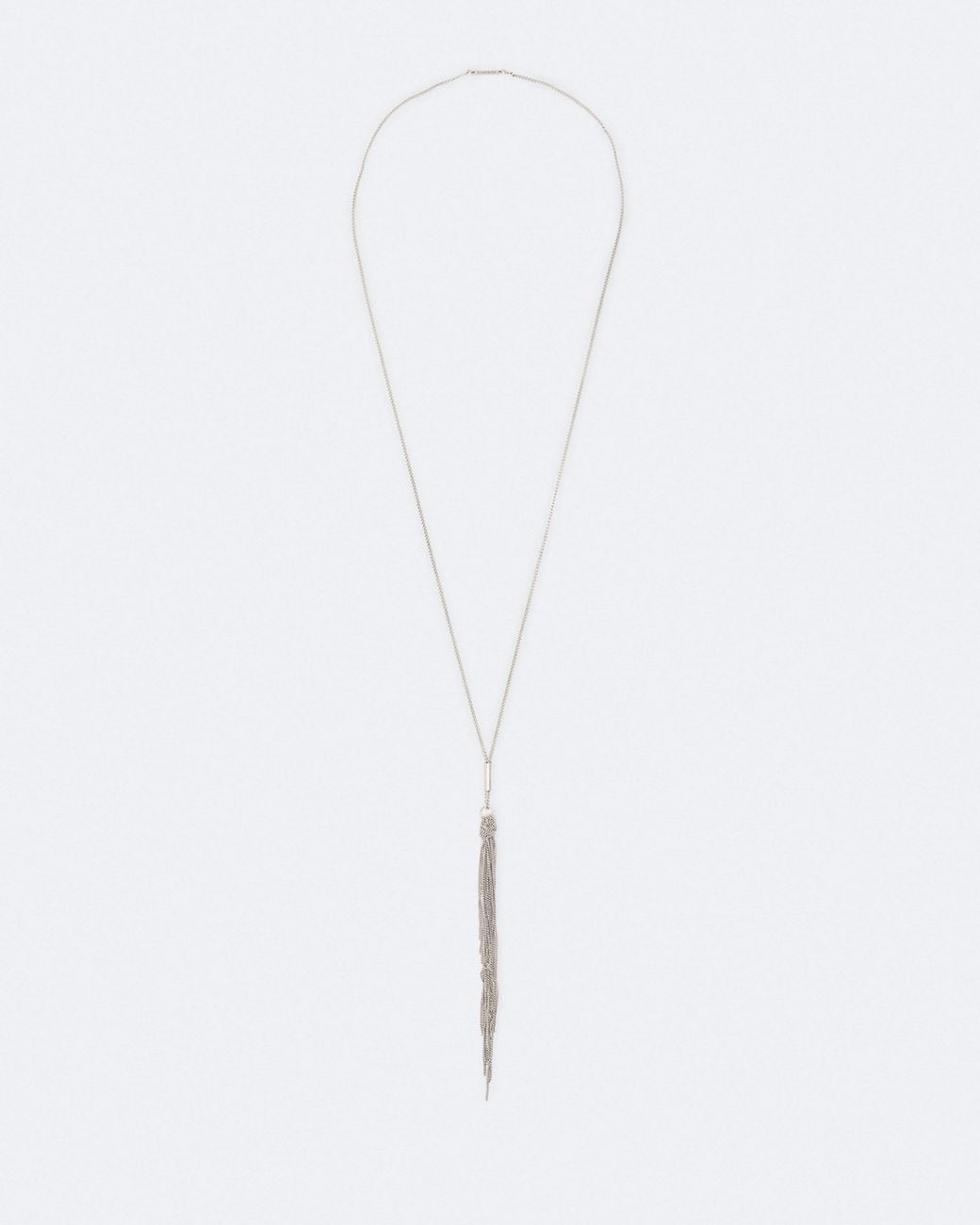 AllSaints White Noir Tube Necklace