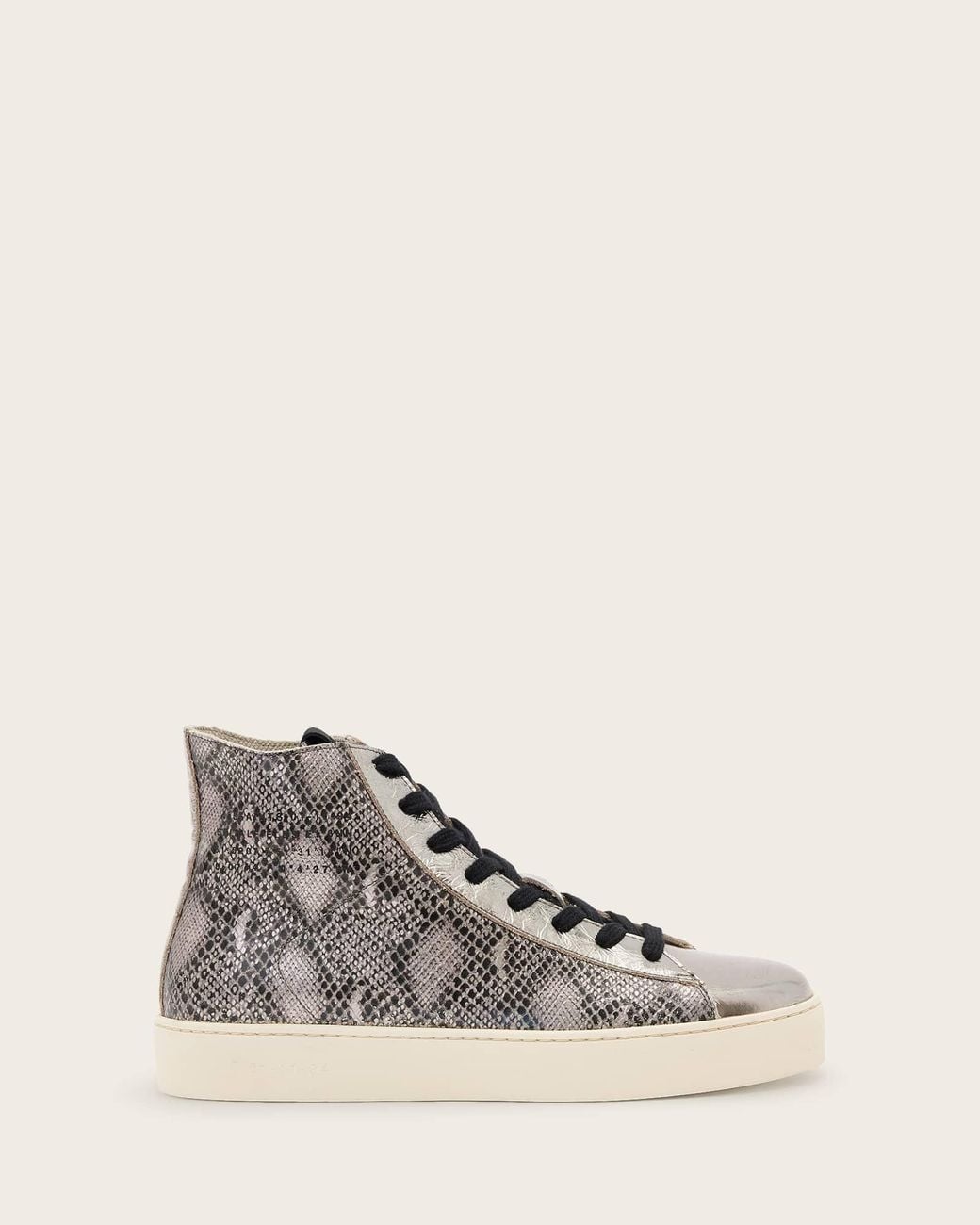 AllSaints Natural Tana Leather Hi-top Trainers