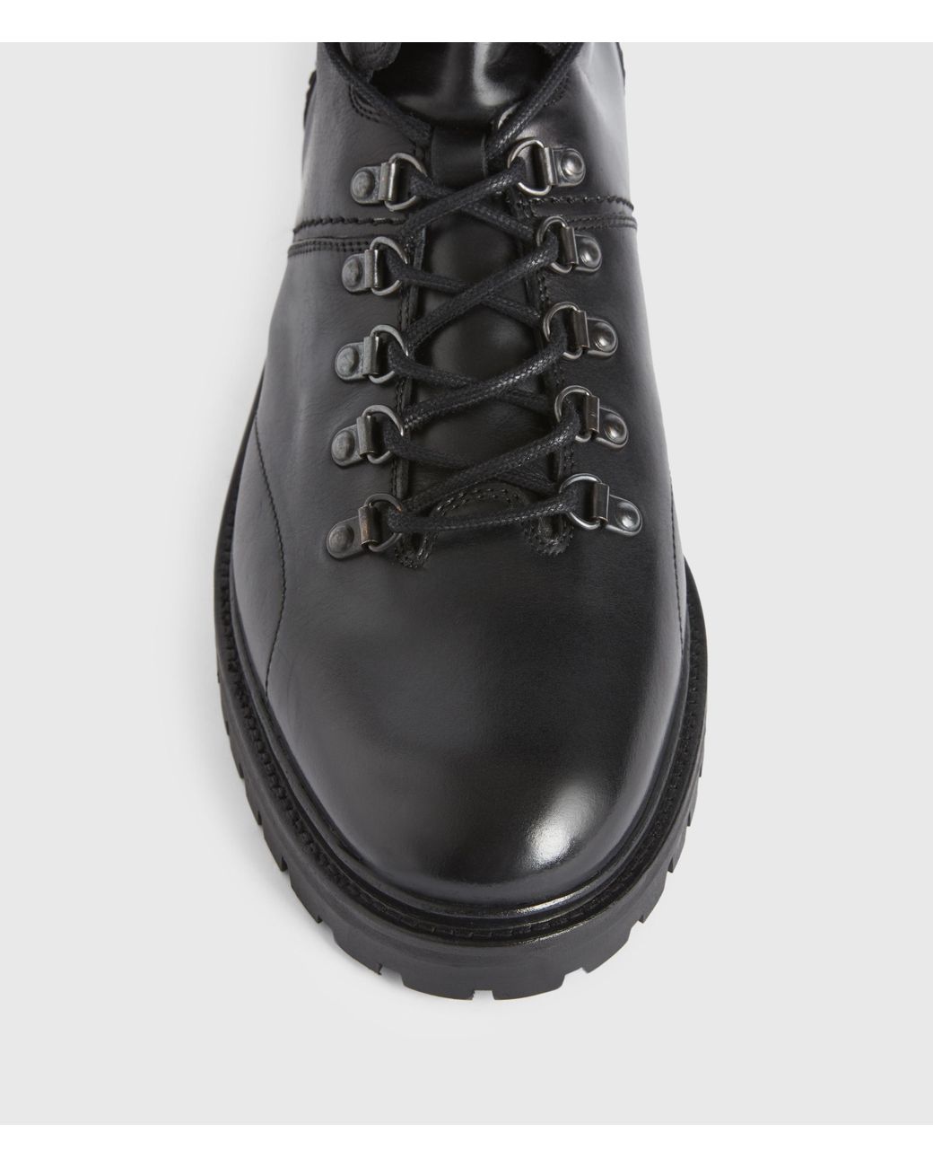 AllSaints Jaxx Leather Boots in Black 