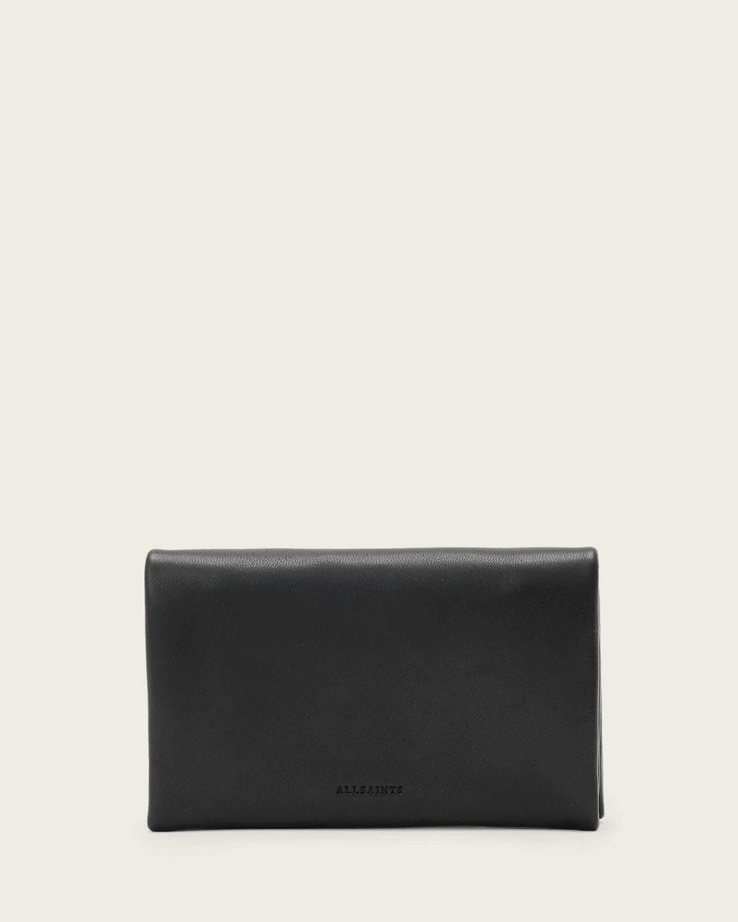 AllSaints Black Harluna Leather Wallet